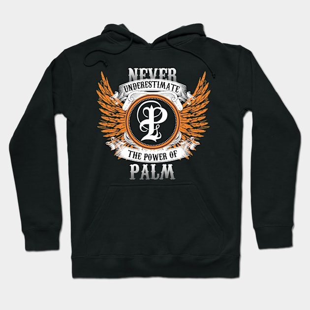 Palm Name Shirt Never Underestimate The Power Of Palm Hoodie by Nikkyta